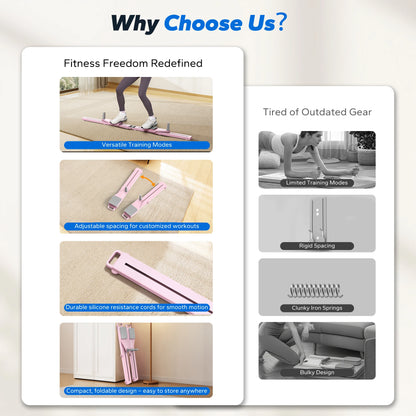 Portable Pilates Reformer Board
