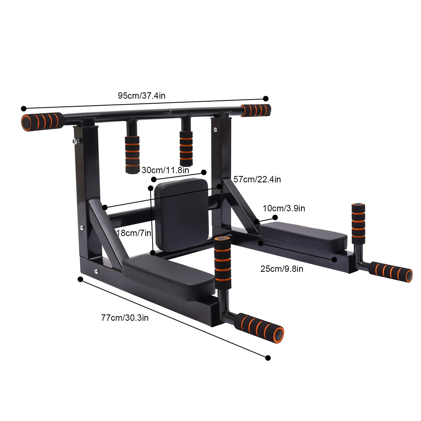 Wall Mounted Pull Up & Dip Station