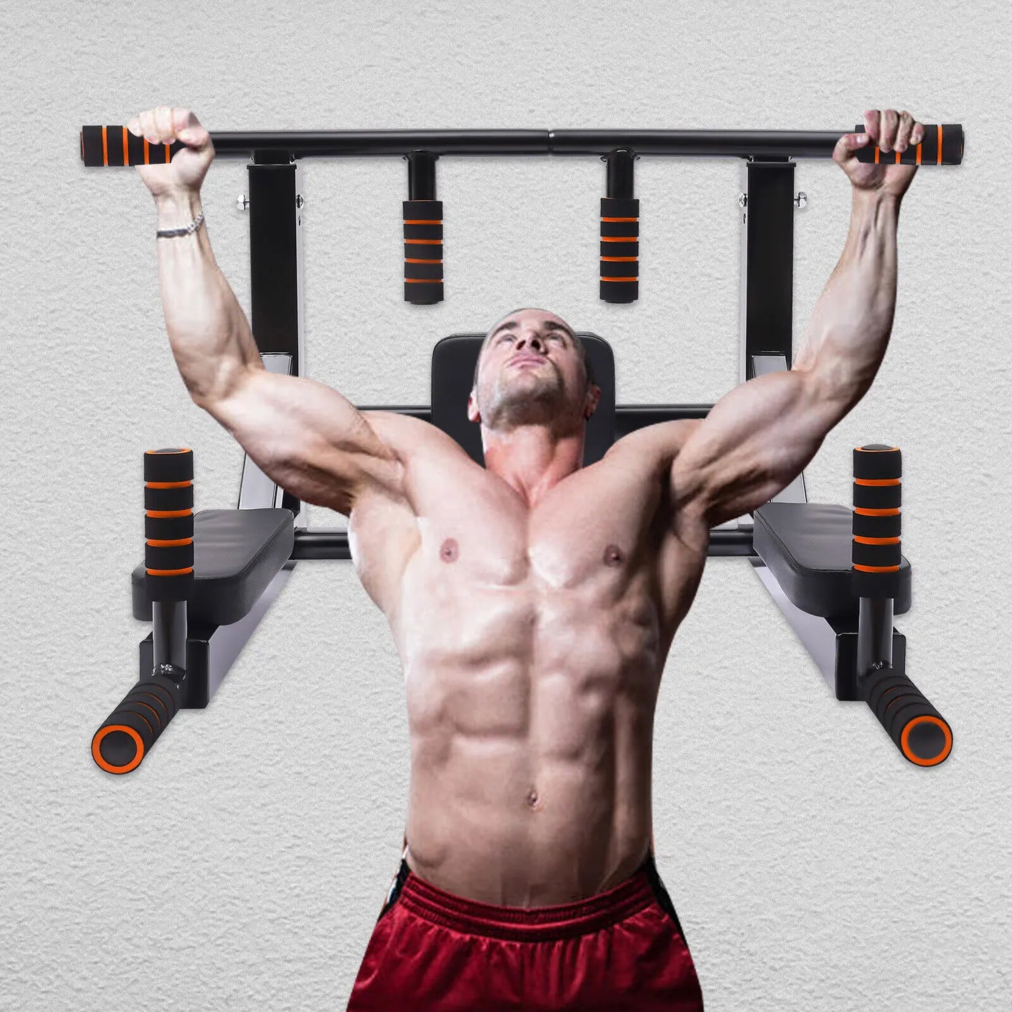Wall Mounted Pull Up & Dip Station