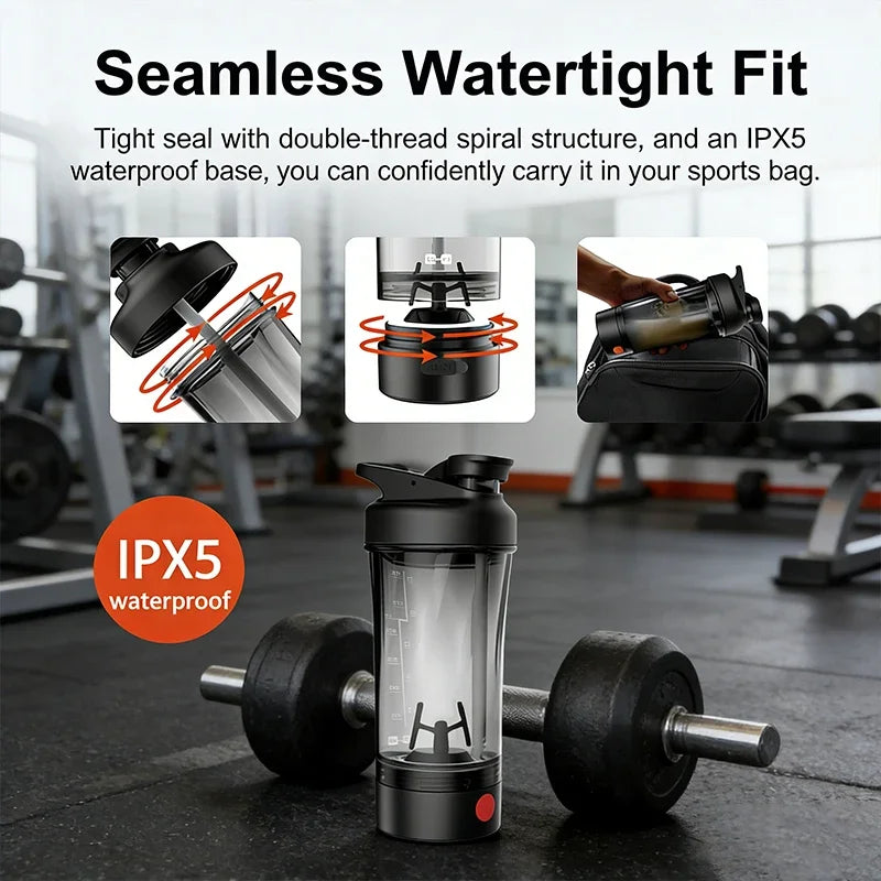 Electric Protein Shaker Bottle